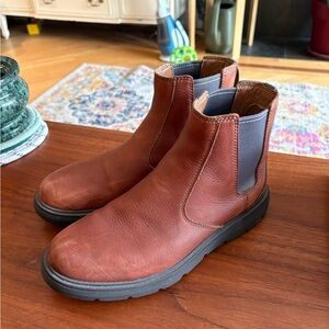 Men's Brown Leather Clarks Chelsea Boots